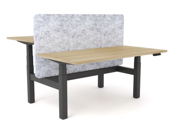 AgileMotion DSD oak top black frame with marble grey screen v2